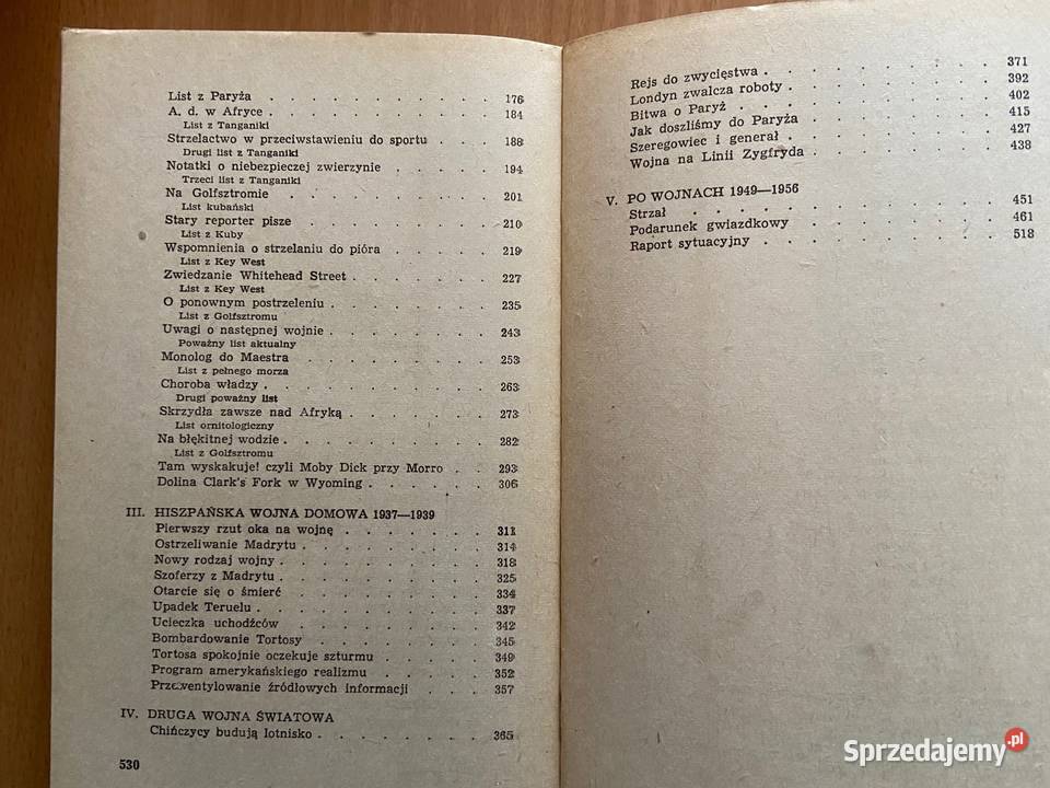 Sygnowano Ernest Hemingway Katowice