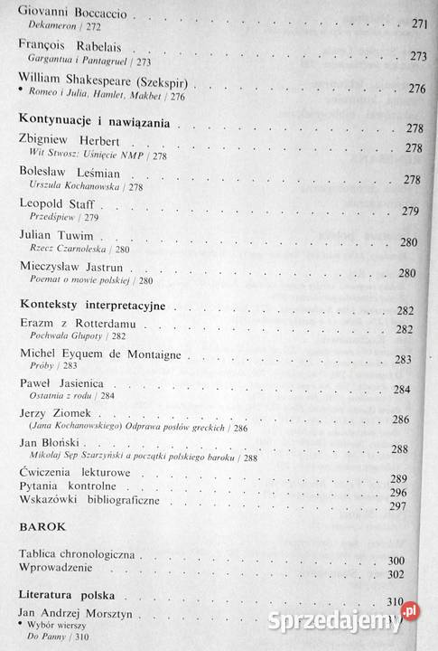 Starożytność oświecenie Maria Adamczyk Bożena Chełm sprzedam