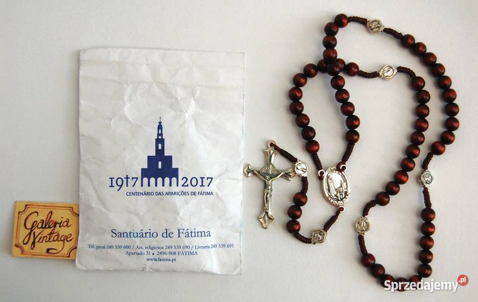 Nowy drewniany różaniec fatimski Fatima Lublin