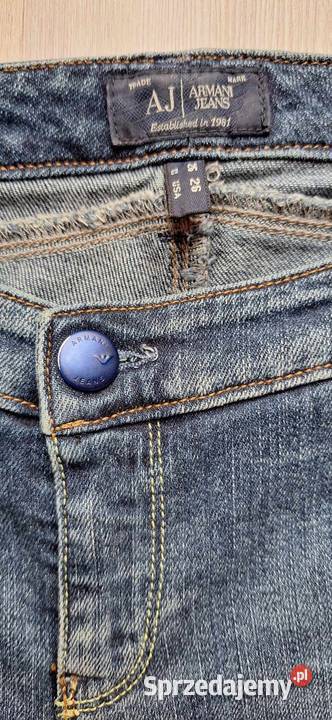 Spodnie jeansowe Armani Jeans r 26 niebieskie śląskie