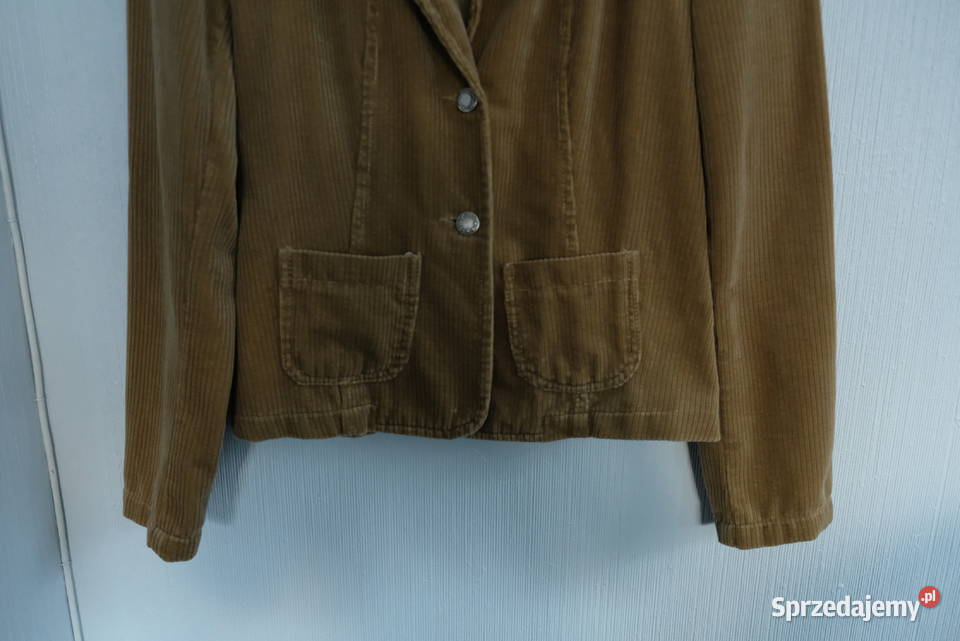 Marynarka welurowa beżowa s 36 żakiet Toruń