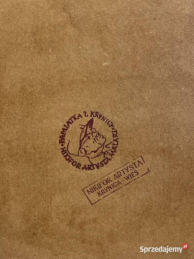 Nikifor Krynicki Rynek w Muszynie pastel Malarstwo Kraków