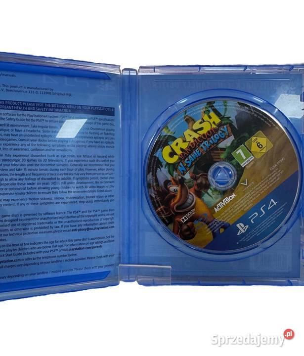 Gra Crash Bandicoot N Sane Trilogy PlayStation 4 Gry na konsole Elbląg