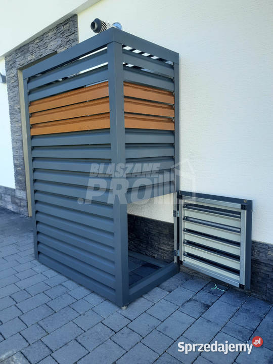 Osłona pompy ciepła 80x50x200 antracyt jasny