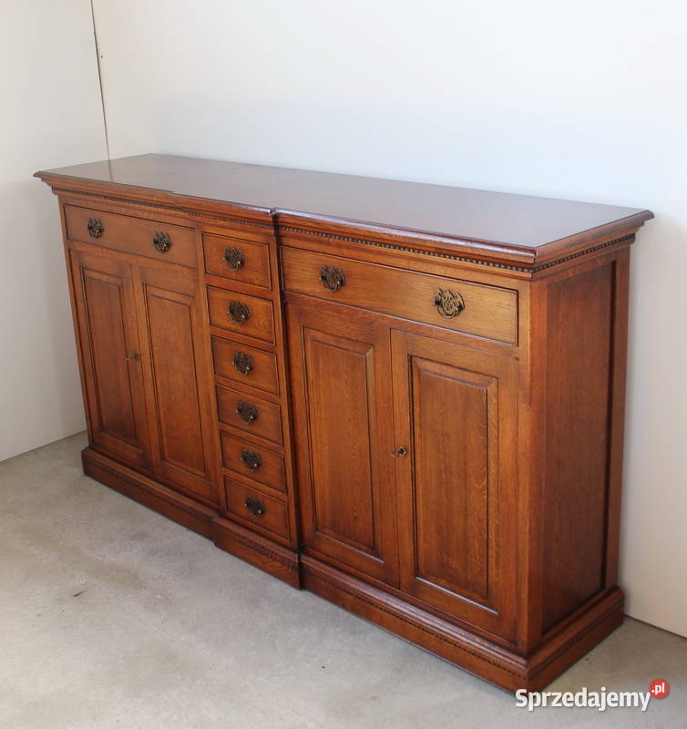 Komoda drewniana bufet sygnowana manufaktura Nowy Sącz