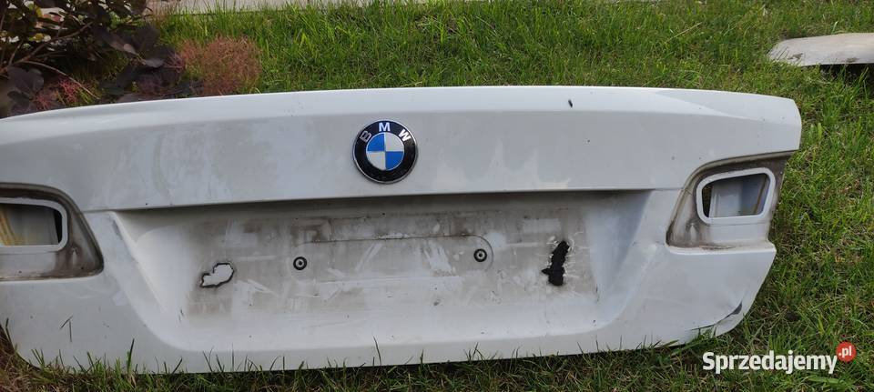 Klapa tylna BMW 3 Coupe E92 biała uszkodzona Dąbrowa Górnicza