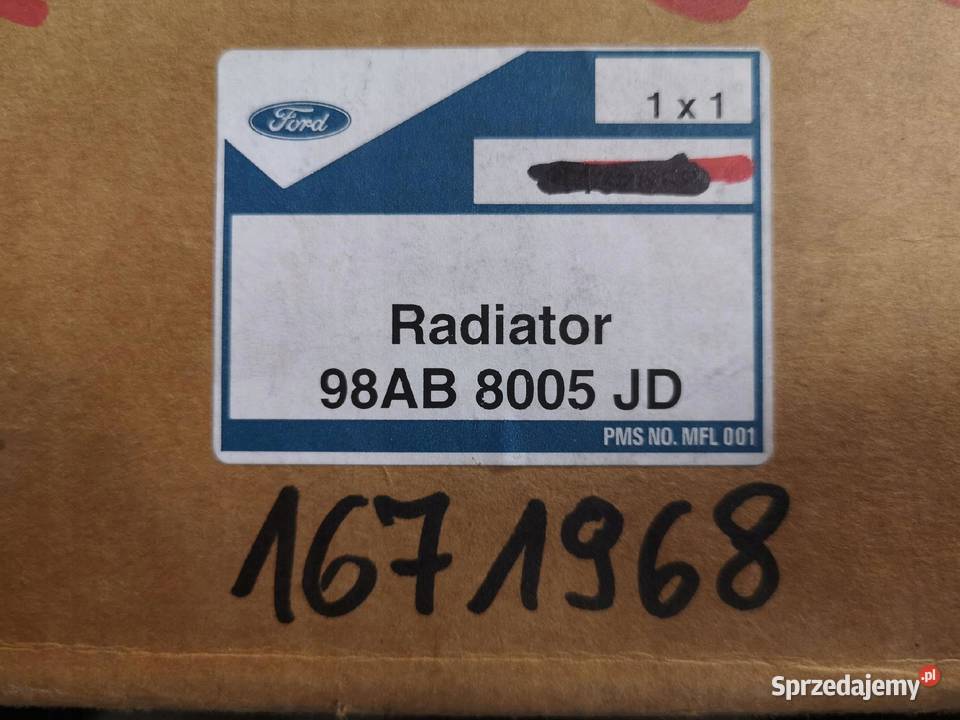 CHŁODNICA WODY FORD FOCUS 9805 14 16 ORYGINAŁ sprzedam