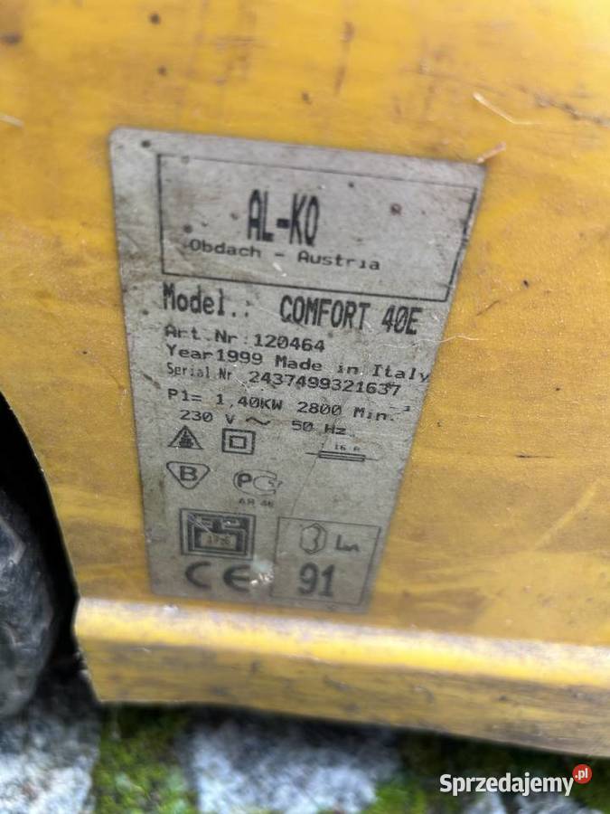 Alko comfort 40 E kosiarka elektryczna używana Gorzów Wielkopolski