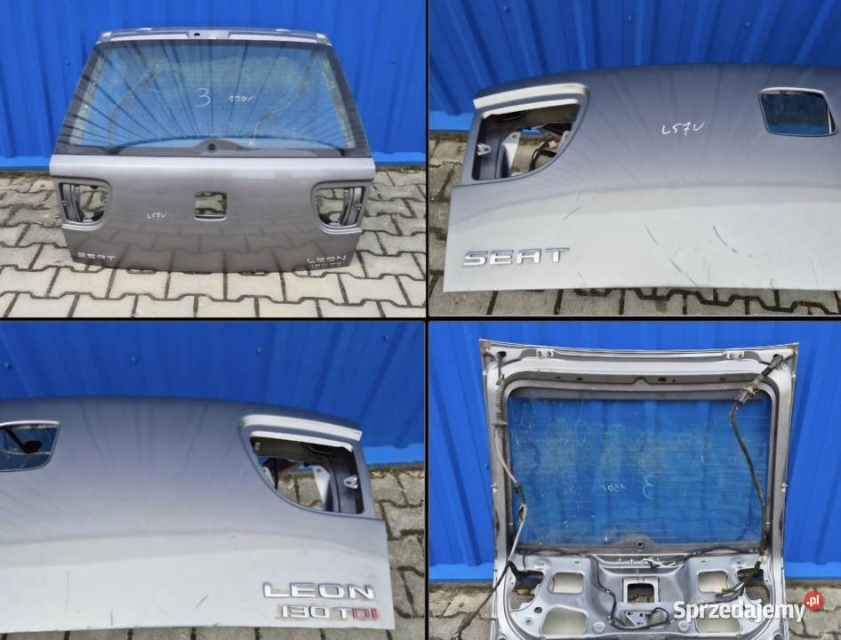 GOŁA KLAPA BAGAŻNIKA Z SZYBĄ SEAT LEON I 1 L57U Działoszyce