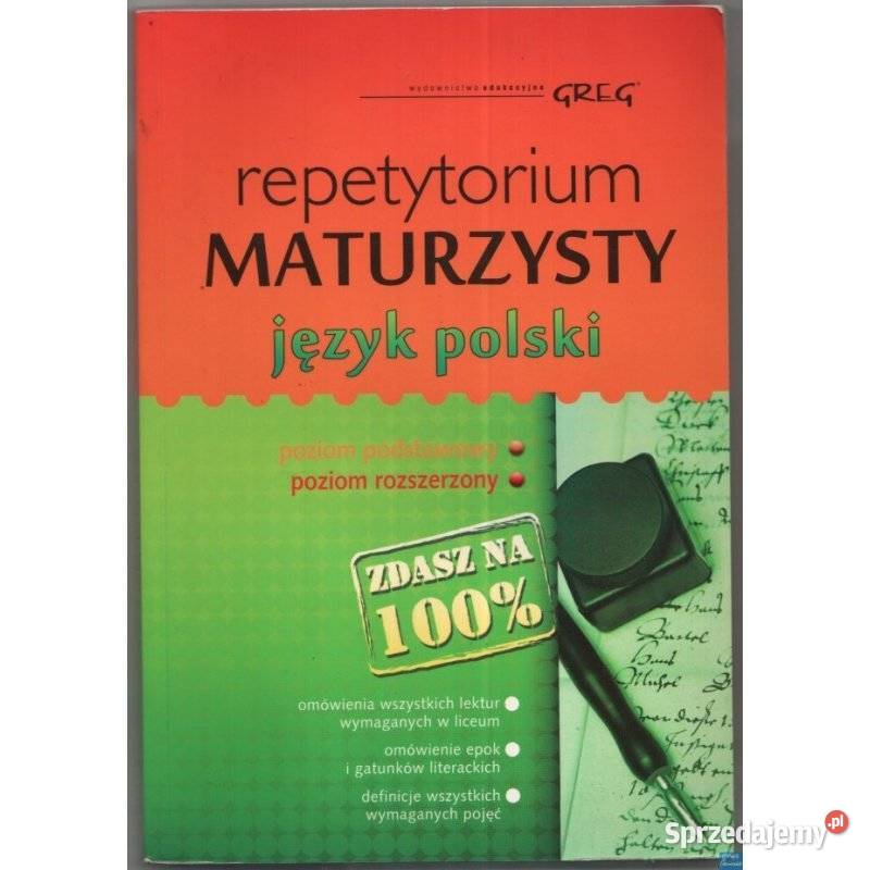 Repetytorium Maturzysty Język Polski kompendium, repetytorium, opracowanie Siedlce