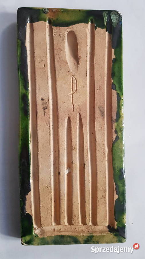 Plakieta rzeźba ceramika Piętkowa sygnowana Orneta