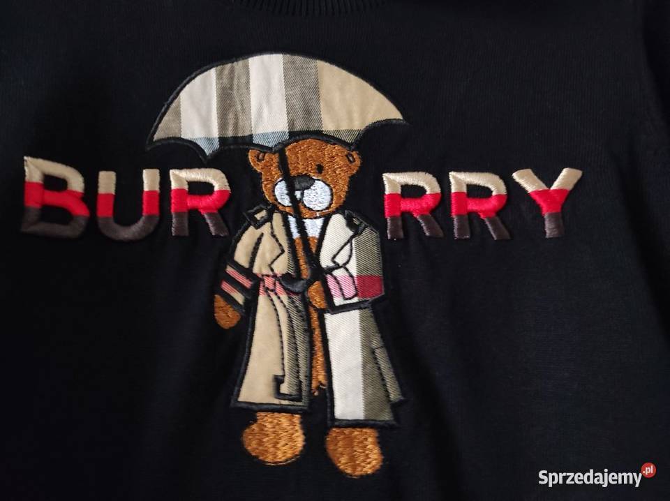 Sweterek sweter bluza motyw Burberry czarny Kielce