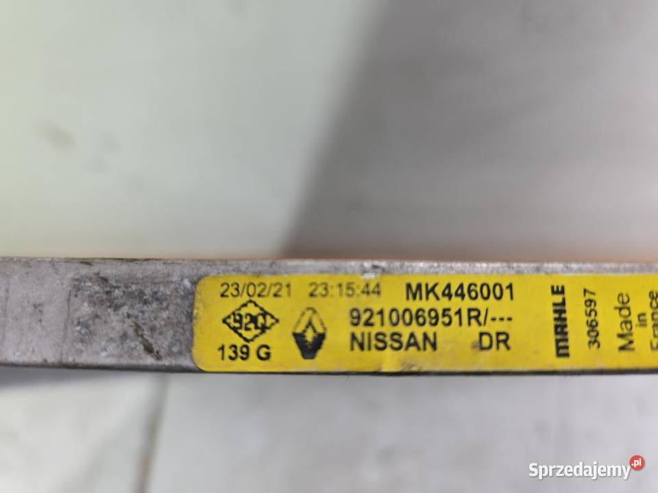 CHŁODNICA KLIMATYZACJI NISSAN QASHQAI J11 16DCI osobowe wielkopolskie