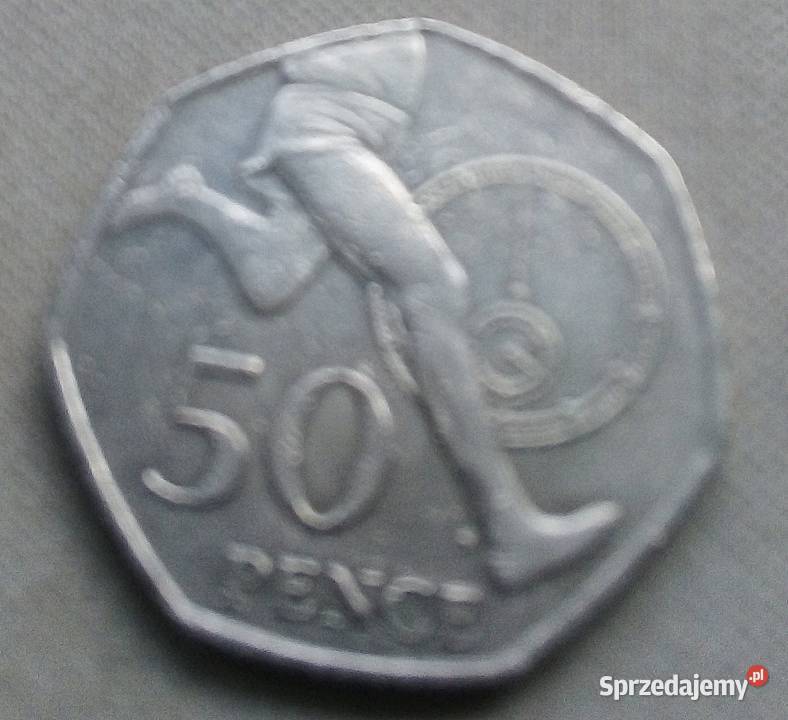 WIELKA BRYTANIA50 PENCE2004 r PIERWSZA MILA Legionowo
