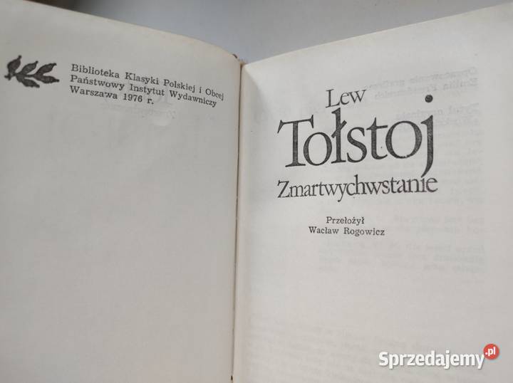 Tołstoj Lew Zmartwychwstanie Woskriesienije świętokrzyskie Kielce