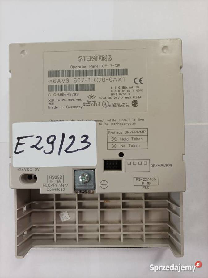 Panel Siemens 6AV3 6071JC200AX1 sprzedam