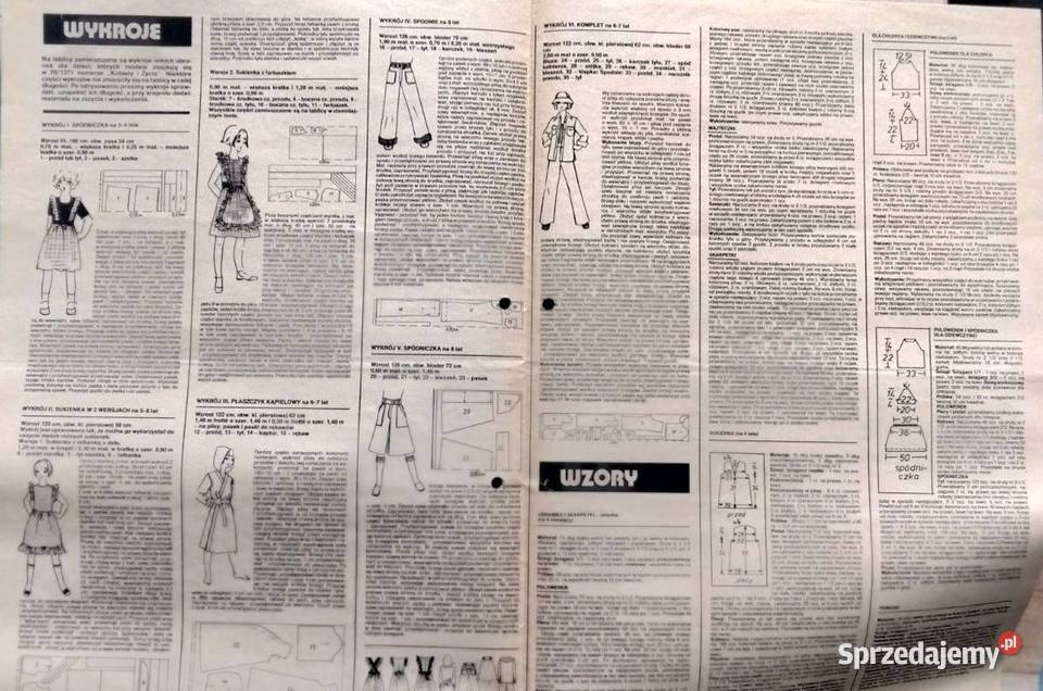 Wykroje i wzory pismo krawcowych amatorek Racibórz