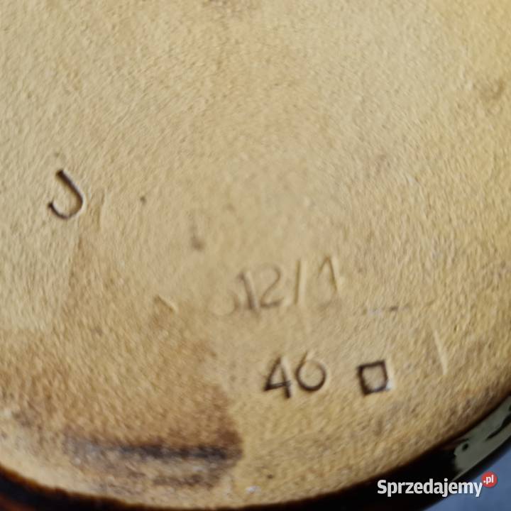 Dzbanek gliniany sygnowany PRL Warszawa