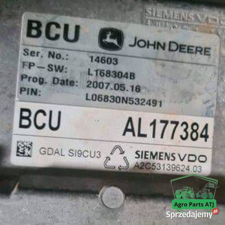 Sterownik BCU AL209043 AL177384 John Deere 6520 Ciechanowiec sprzedam