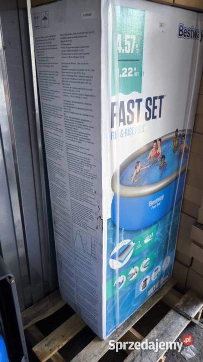 Nowy Basen Bestway fast set 457m x 122m komplet Chorzów