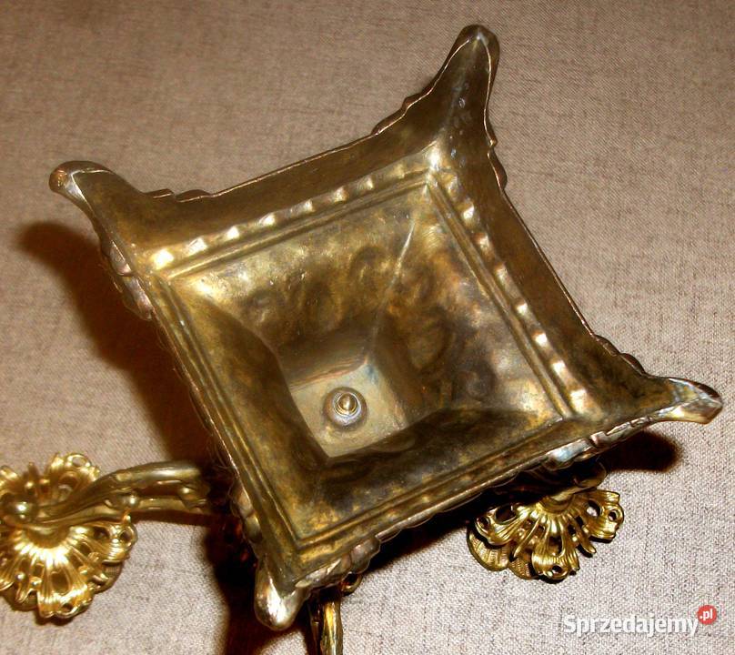 ŚwiecznikKandelabr 5 ramienny mosiężny śląskie Ciasna