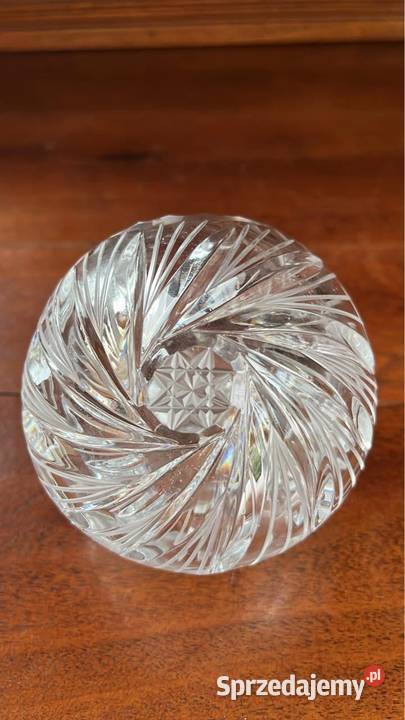 Puzderko kryształ Kula przezroczysta Czasy PRL Porcelana i szkło pomorskie Gdańsk