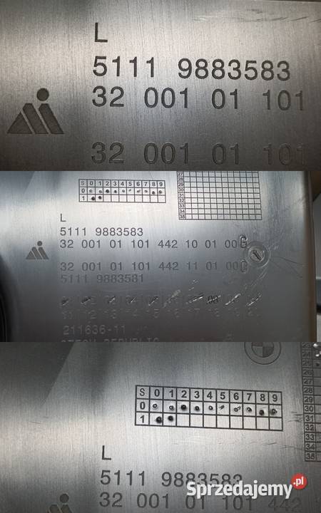 BMW X1 U11 22 X1L U12 ŚLIZG MOCOWANIE ZDERZAKA osobowe Pleszew sprzedam