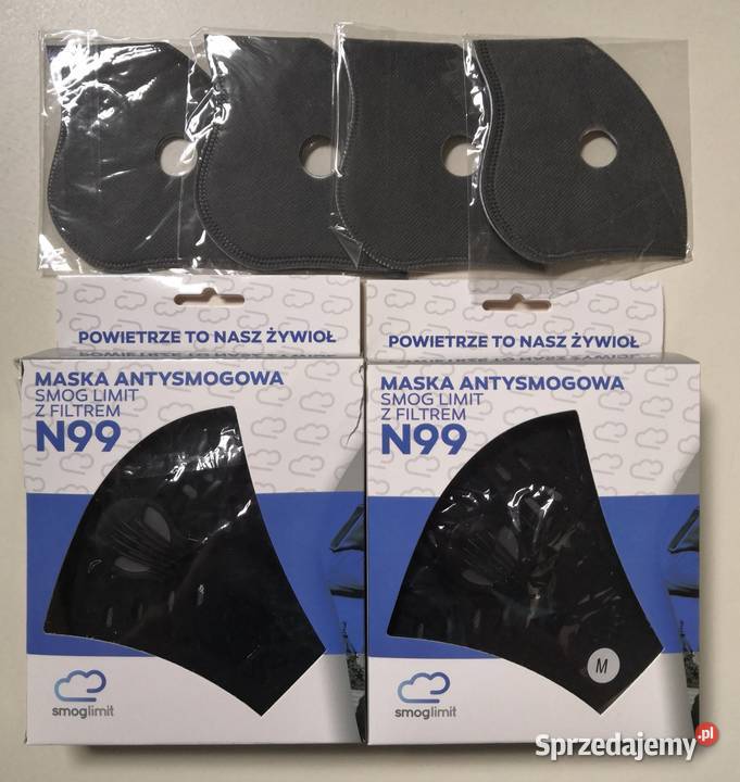 Maska antysmogowa Sport Dynamic z filtrem N99 Poznań
