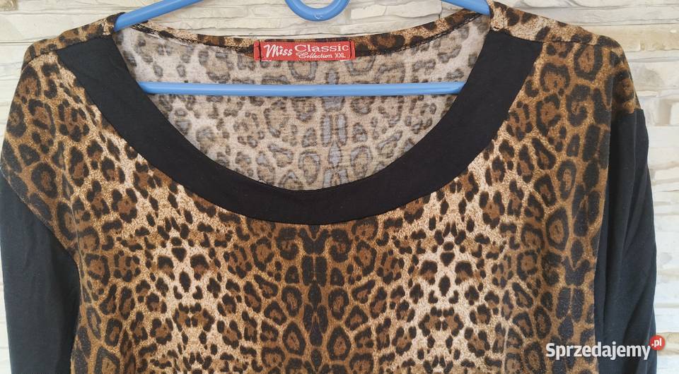 Bluzka panterka z 34rękawem Rozmiar 40(L) Bluzki i koszule Gdańsk