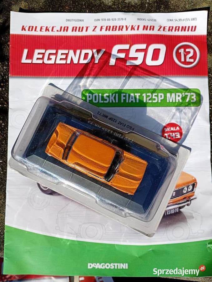 FIAT 125P MR73 Deagostini model 143 Legendy FSO Warszawa