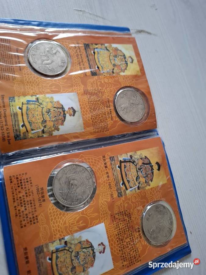 Chińskie monety kolekcjonerskie klaser Głogówek
