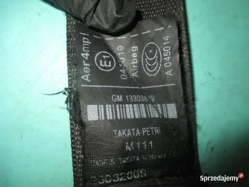 INSIGNIA A I 09r pas bezpieczeństwa napinacz