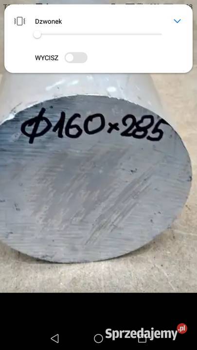 pręt wałek krążek aluminiowy fi 305 Fi 180 fi małopolskie Biecz
