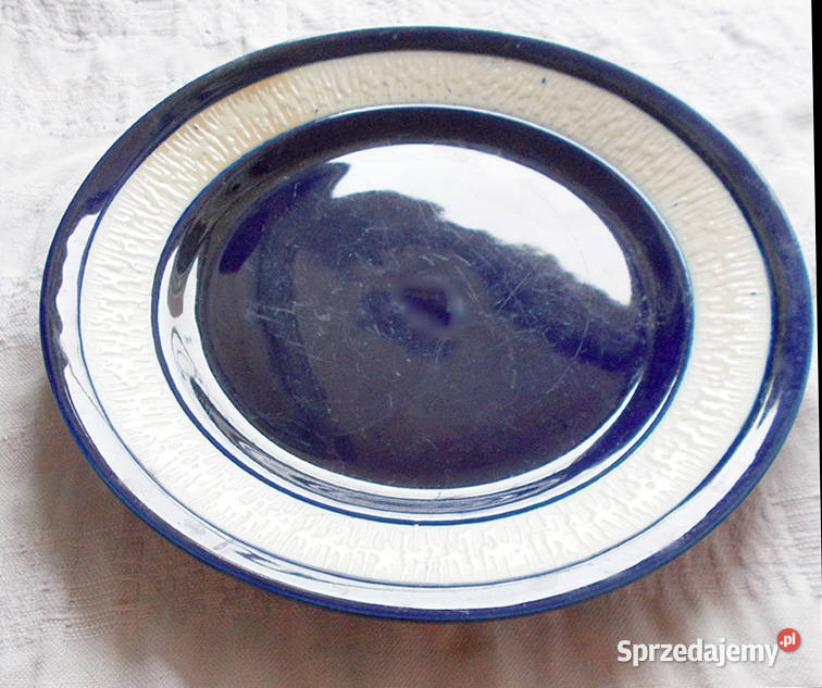 prl talerz kobaltowy retro talerz kobaltowy zachodniopomorskie Szczecin sprzedam