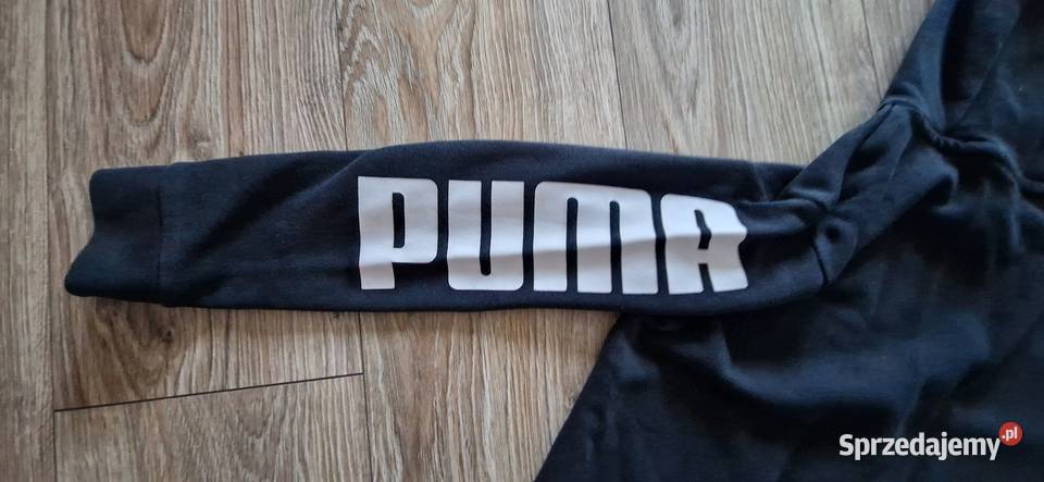 bluza Puma r 140 10lat czarna z kapturem sprzedam