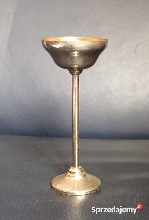 Kieliszek platerowany na nóżce Nakło nad Notecią sprzedam