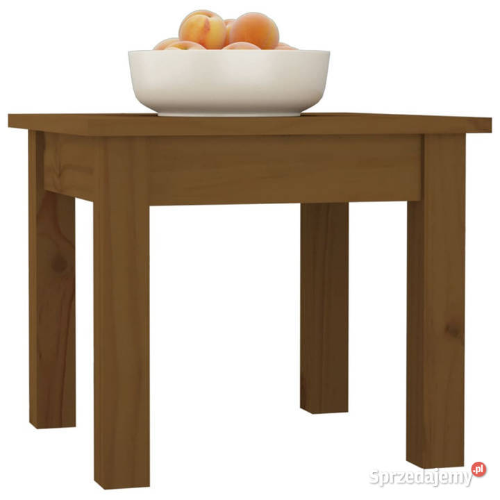 Stolik kawowy miodowy brąz 35x35x30 lite drewno Warszawa