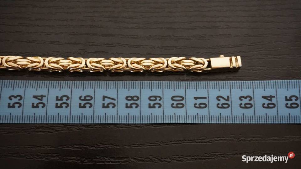 ZŁOTY ŁAŃCUSZEK KRÓLEWSKI SPLOT 125 GRAM NOWY Warszawa