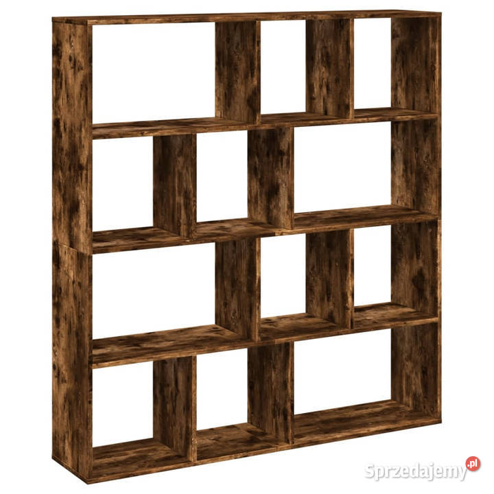 Regał przydymiony dąb 132x29x1415 materiał