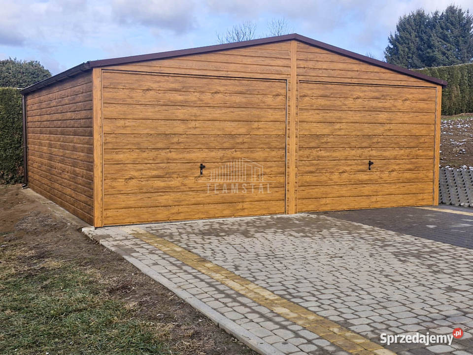 Garaż blaszany 6x65m bramy uchylne rynny dwuspad kujawsko-pomorskie Bydgoszcz
