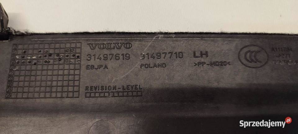 VOLVO V60 2020 OSŁONA TUNELU LEWA 31497619 sprzedam
