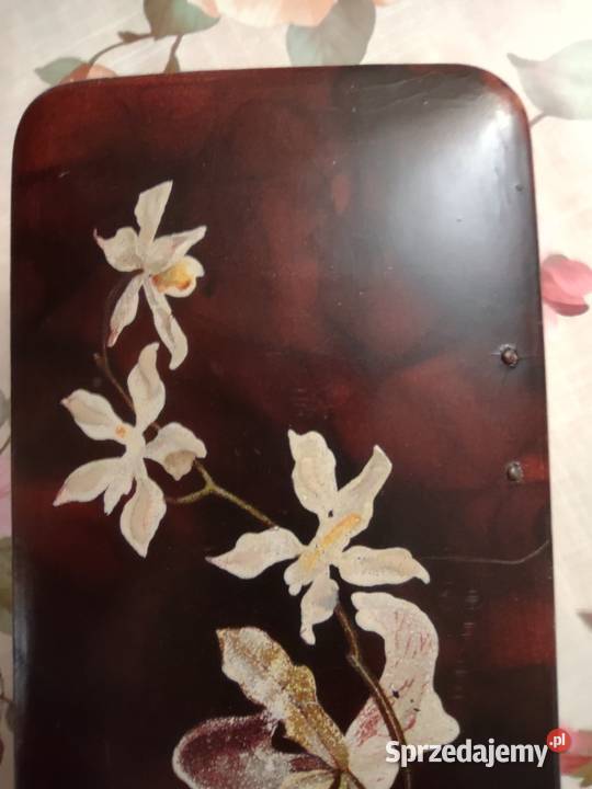 Japonia antyk szkatułka pudełko laka ręcznie Gniezno