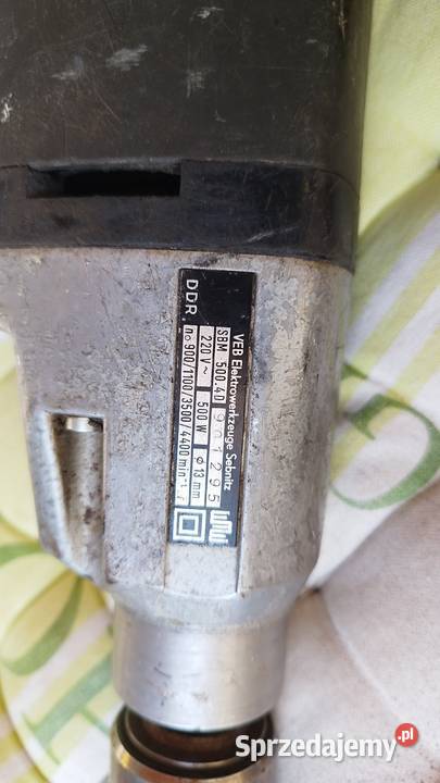 wiertarka elektryczna marki VEB PRL DDR Słubice