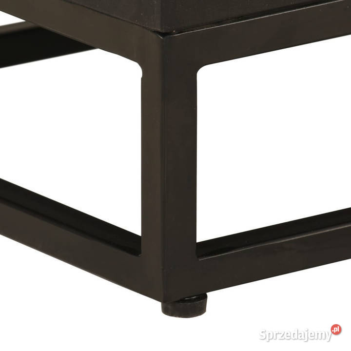 Szafka pod TV czarna 110x30x40 lite drewno mango Warszawa