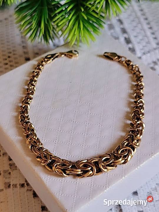 Złota bransoletka 585 mazowieckie Warszawa