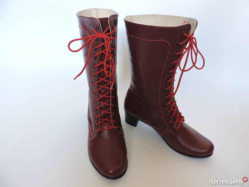 Obuwie skórzane obcas 5 bez zamka 24.8cm małopolskie Wadowice