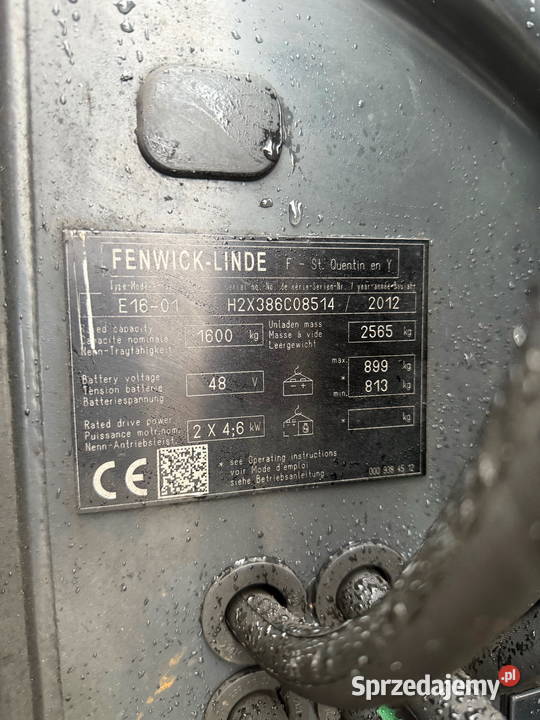 wózek widłowy elektryczny LINDE E16 Triplex 56m Działoszyn