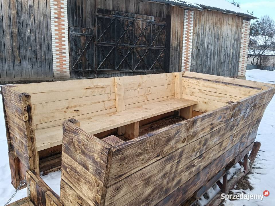 Sanie Kulig 12 osobowe pod ciągnik samochód Sanki Smoryń