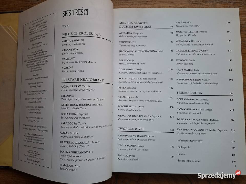 Legendarne miejsca J Harpur J Westwood Penta ISBN 8385440275 Kraków