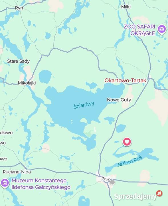 Mieszkanie z ogródkiem 350 m Jeziora Śniardwy